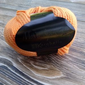 Karabella Yarns Merino Superwash Orange 100% Wool Yarn Skein